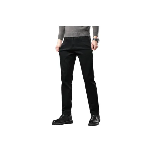 YUQIAN Черные Мужские Джинсы