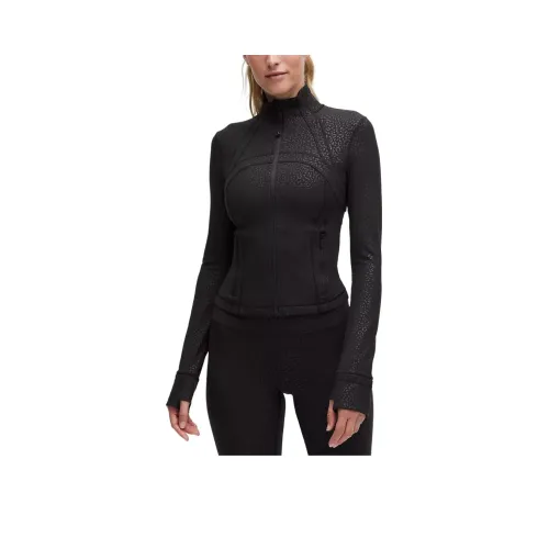lululemon Define Куртки и Пальто Женские Леопардовый принт Daisy Тисненый Черный