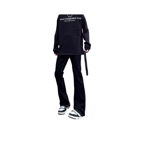 TESTUNG Черный Унисекс Джинсы