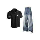 Чёрный + Деним Синий