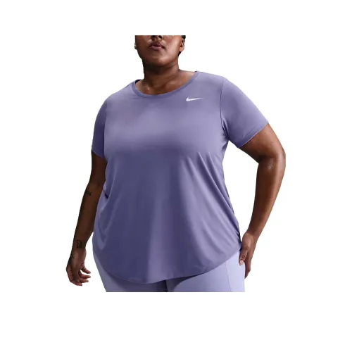 Nike Dri Fit Стандартная футболка Женская Фиолетовая