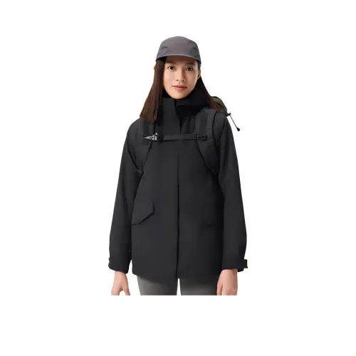 TOREAD Водонепроницаемый и Ветрозащитный для сохранения тепла Ветровка Женская Черная