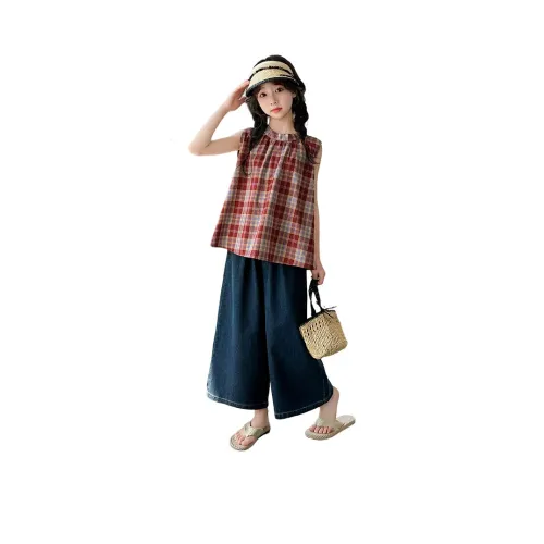 Your Royal Highness Повседневная спортивная одежда Красная клетка Детская