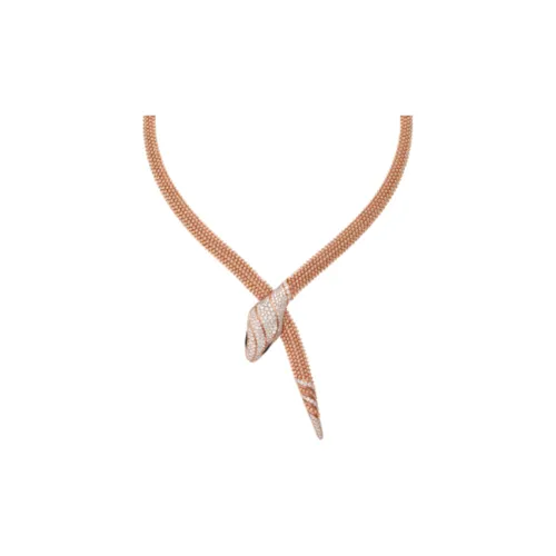 BVLGARI Serpenti Series 18К Розовое золото Ожерелье Унисекс