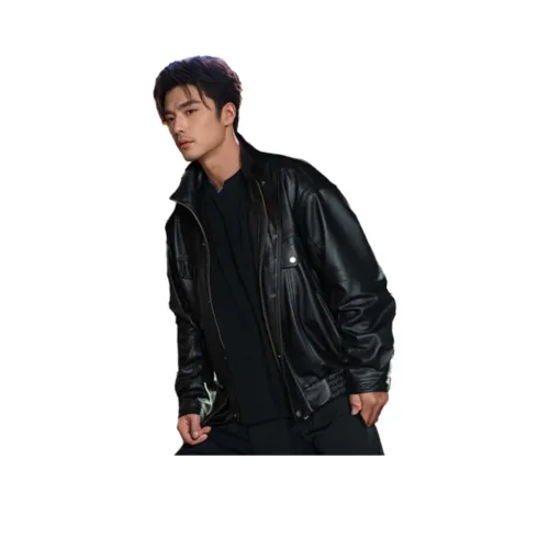 KAISER Кожа Куртка Унисекс Черный