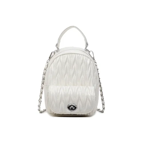 YTARA ПУ (полиуретан) Рюкзак Женский Белый Серебряный Черный Розовый