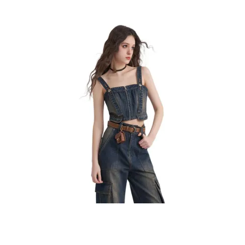 JORYAweekend Винтажный синий Женские майки