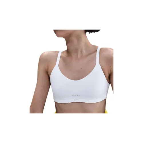 NIKE Dri Fit Белый Школьный возраст Бандо / Бюстгальтеры / Спортивные бюстгальтеры