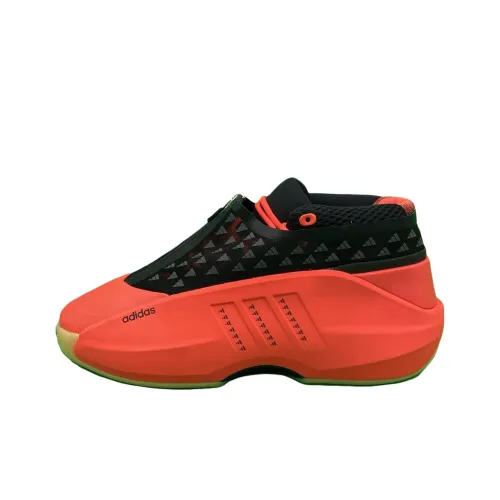 Adidas Crazy Infinity Дышащий MID Топ Винтажные баскетбольные кроссовки Мужской Красный