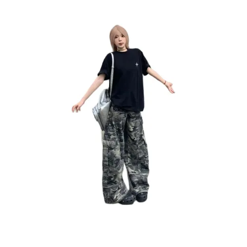 MORii Камуфляж Унисекс Джинсы