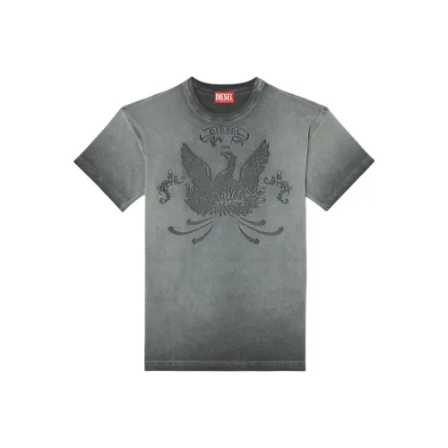 DIESEL Серый Мужской T-Рубашки