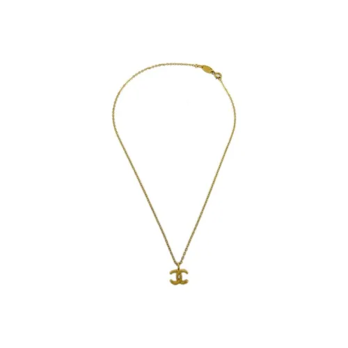 CHANEL CC Золотое Покрытие Ожерелья Женские Золото