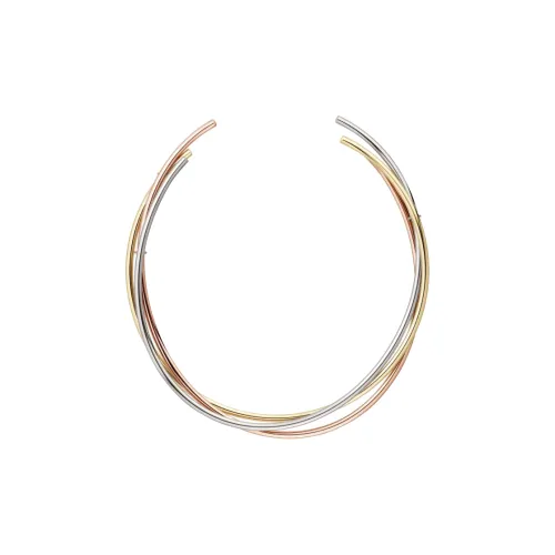 Cartier Trinity Series Ожерелья из золота с каратным покрытием Женские Многоцветные