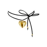 Сердце Луна Ожерелье (Золотой)