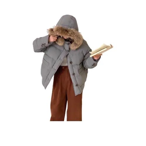 DATOUXIAYUBUCHOU Хлопковый пуховик женский