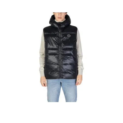 GAS Мужские черные жилеты