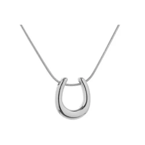 NATURALLYJOJO Титановые стальные ожерелья Женское серебро золото