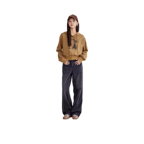 A21 Толстовка Женская Кофейно-Зеленая