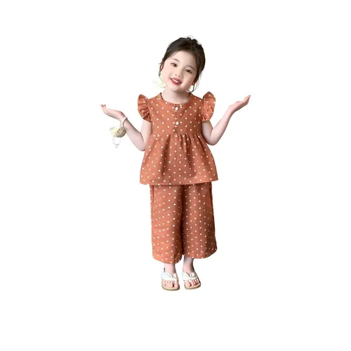 La Cergo Повседневная спортивная одежда 2 предмета набор апельсин для детей в возрасте 3-7 лет