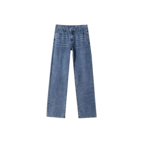 FAWENXIANGZI Джинсы Женские Синие