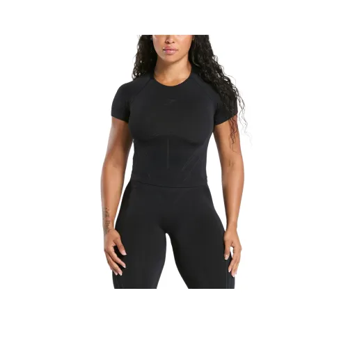 GYMSHARK Стандартная футболка женская черная