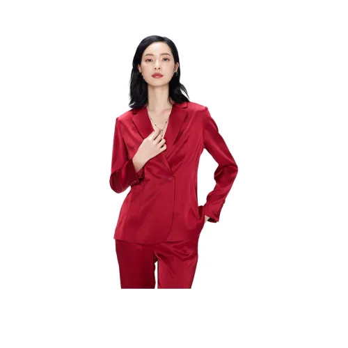 BBLLUUEE Бизнес-костюм женский агатового красного цвета