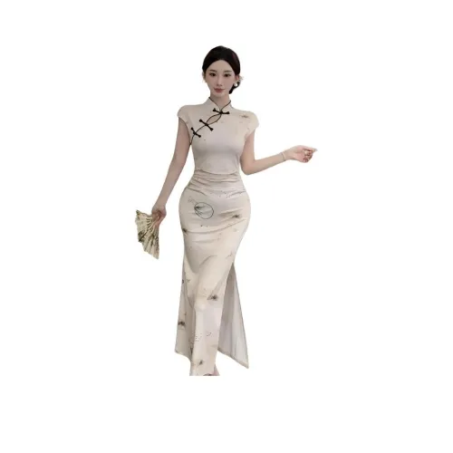 MTHE Короткий рукав Платье Женское