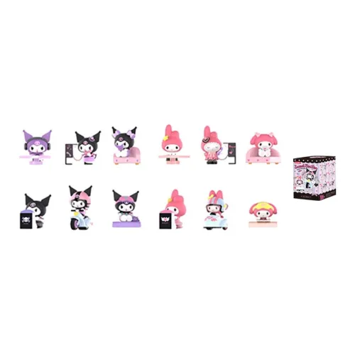 POP MART Sanrio Kuromi Sanrio Family Bestie Sweetheart Коллекция Слепые коробки Один Mystery Коробка Целая коробка 12 шт