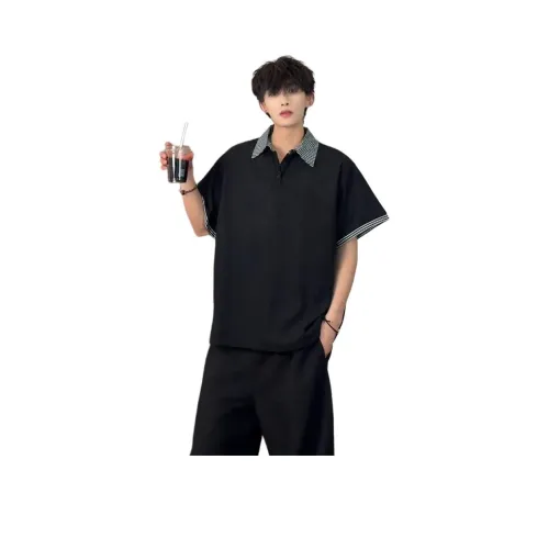 XUJIA Мужская рубашка с коротким рукавом