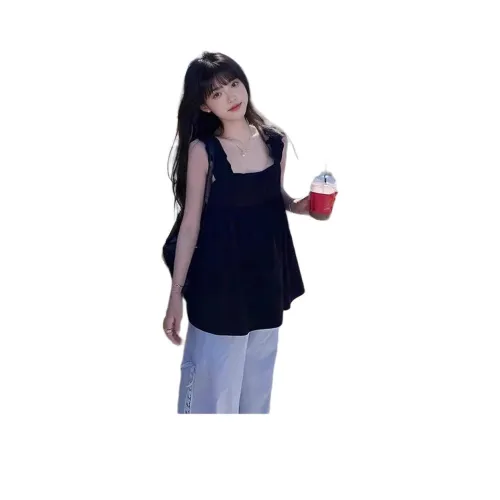 YINLEI Черные Женские Майки