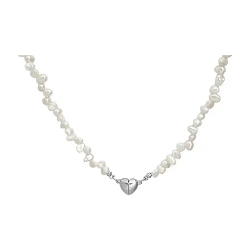 CARAT'S DIARY Серебряный самородок Стиль Барокко Искусственная жемчужина Цепочка на ключицу Женские