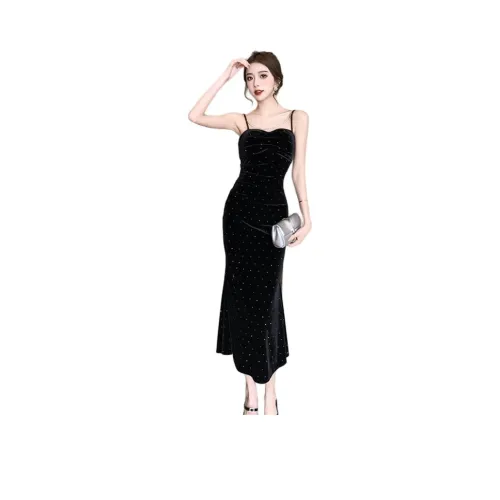 PASSCODIO Slip Платье Женское Черное