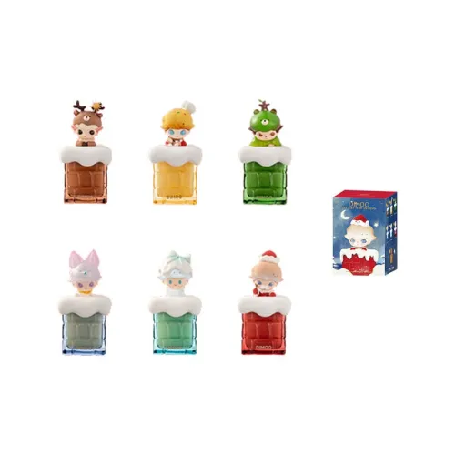 POP MART Dimoo Снеговик's Letter Collection Свеча Аромат 2023 Тема Слепые Коробки Один Mystery Коробка Полная Коробка 6 шт