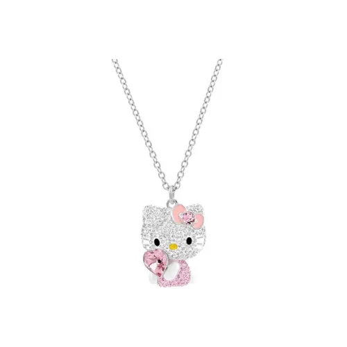 Swarovski Hello Kitty Искусственный кристалл Ожерелье Женское
