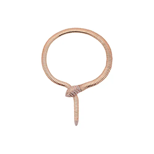 BVLGARI Serpenti Колье Колье Serpenti, Розовое Золото 18 Карат, Бриллиантовое Паве На Голове И Хвосте Змеи