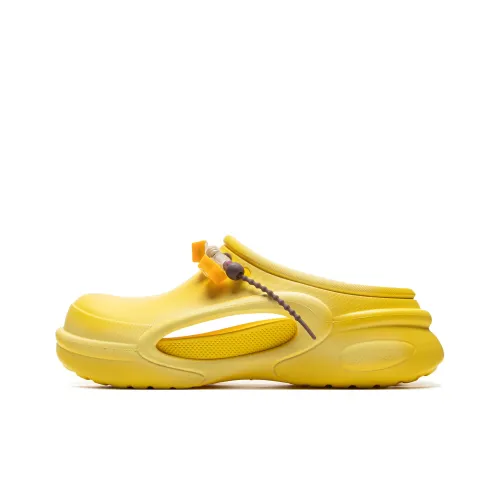YINGXIONGLIANMENGYONGCHIPAIDUI x Подкладка Мягкий Сабо Унисекс Ярко-желтый