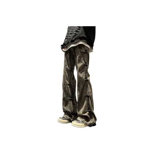 TAOKK Черные Унисекс Джинсы