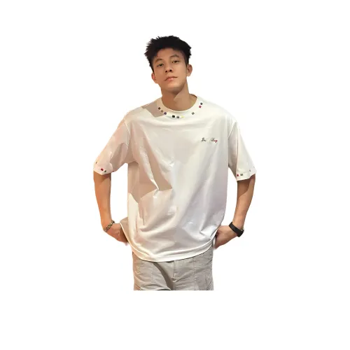 PEA Короткий рукав T-рубашки Унисекс Белый