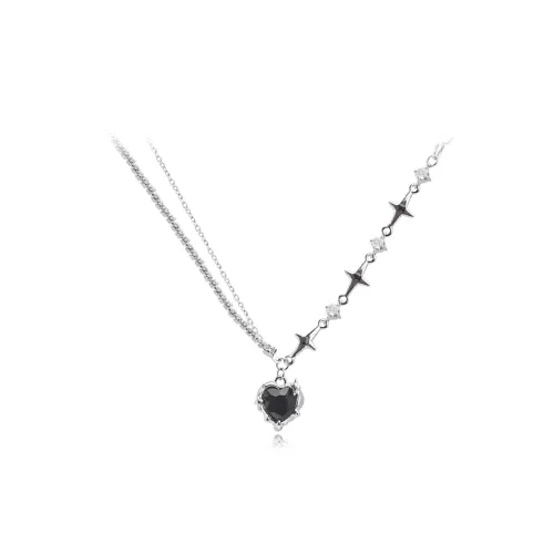 MUYAN Сплав Плиссированное Сердце Ожерелье Женское