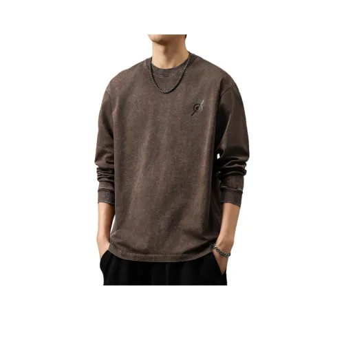 GUISE Весенний Осенний T-Рубашка Свободного кроя Унисекс