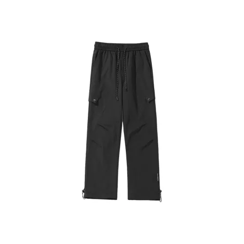 YICHEN Черные Унисекс Повседневные Брюки