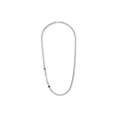 LOUIS VUITTON Monogram Row Metal Necklaces Мужской
