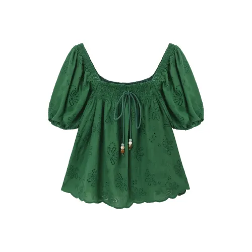 MISHOW Зеленый, Топ Женские Рубашки