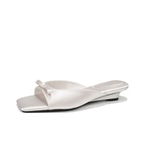 MCKP Slip-resistant Слипоны Женские Серебряные Белые