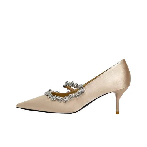 CAOT Высокие каблуки Женские Абрикосовая коробка