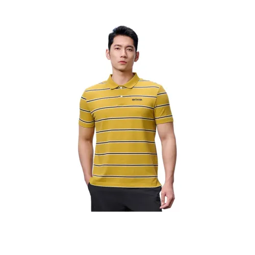 OUTDOOR PRODUCTS Поло Мужское Golden Palm Белый Темно-Синий Многоцветные Полосы