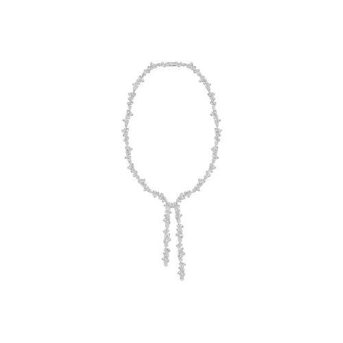 Swarovski Diapason Waterfall All Around Искусственные кристальные ожерелья Белый, золотой Женские