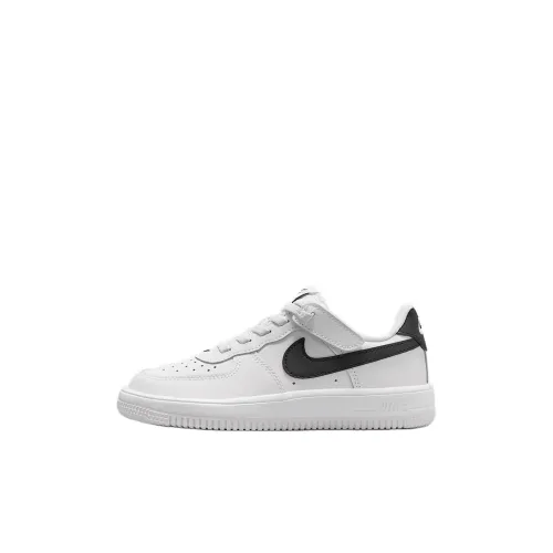 Nike Air Force 1 Амортизация Низкий Топ Детские Скейтбординг Белый Черный для детей 3-7 лет
