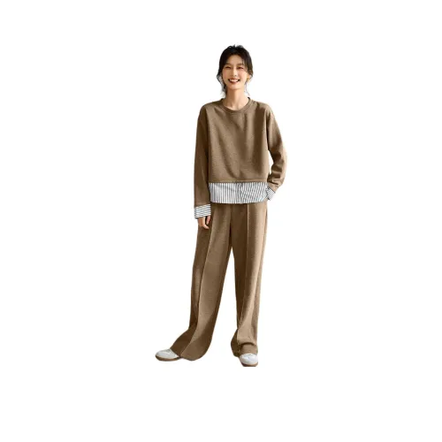 XWI Толстовка Комплект Женский Кофейный