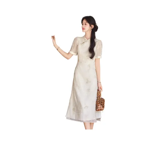 Like The Age Of Water Короткий рукав Платье Женское